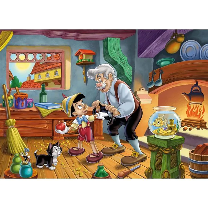Puzzle La Mucca Viola – Pinocchio 24 Pezzi – In Scatola Di Metallo – Illustrazioni Di Inna Semadar
