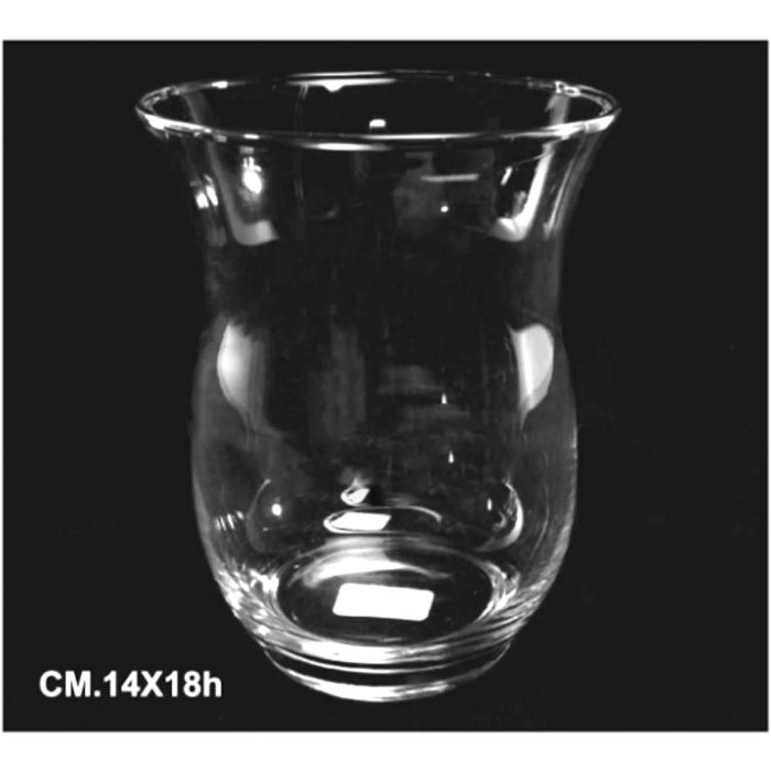 VASO VETRO TRSPARENTE HURRICANE H18X14CM VASO VETRO TRSPARENTE HURRICANE H18X14CM
