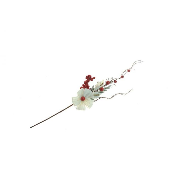PICK FIORE YUTA BIANCA C/BACCA ROSSA PICK FIORE YUTA BIANCA C/BACCA ROSSA