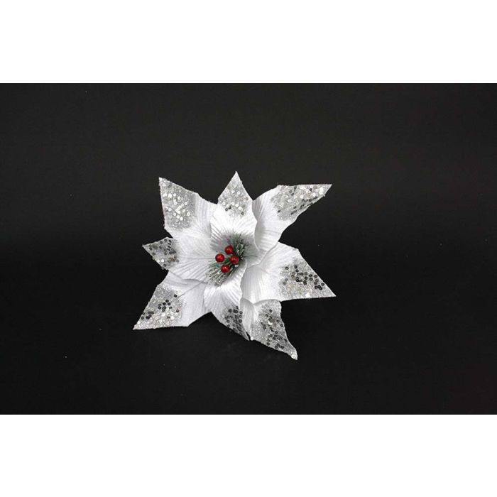 STELLA VELLUTO G.CORTO C/BACCHE BIANCO/ARGENTO STELLA VELLUTO G.CORTO C/BACCHE BIANCO/ARGENTO