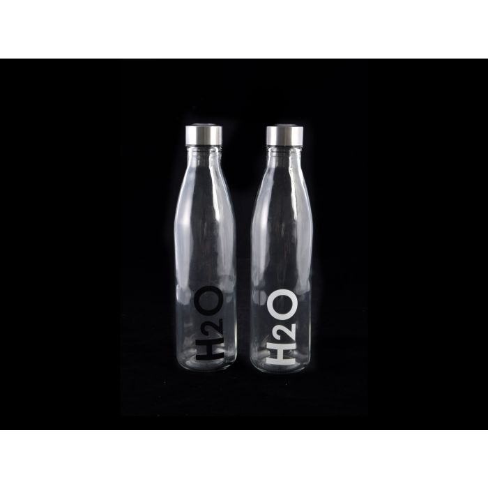 BOTTIGLIA IN VETRO TRASPARENTE 750ML C/TAPPO IN ACCIAIO D 7,4XH29,2CM BOTTIGLIA IN VETRO TRASPARENTE 750ML C/TAPPO IN ACCIAIO D 7,4XH29,2CM