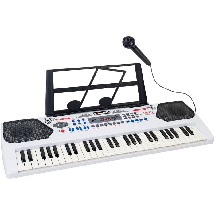 PIANOLA 54 TASTI C/ MICROFONO/ 100RITMI/10CANZONI PIANOLA 54 TASTI C/ MICROFONO/ 100RITMI/10CANZONI