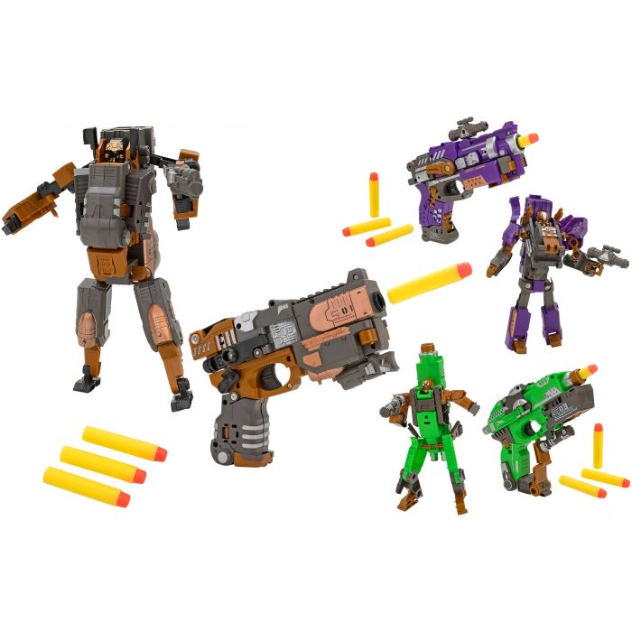 TRAXFIGURE ROBOT>PISTOLA C/4 PROIETTILI SOFFICI 3 ASSORTIMENTI TRAXFIGURE ROBOT>PISTOLA C/4 PROIETTILI SOFFICI 3 ASSORTIMENTI