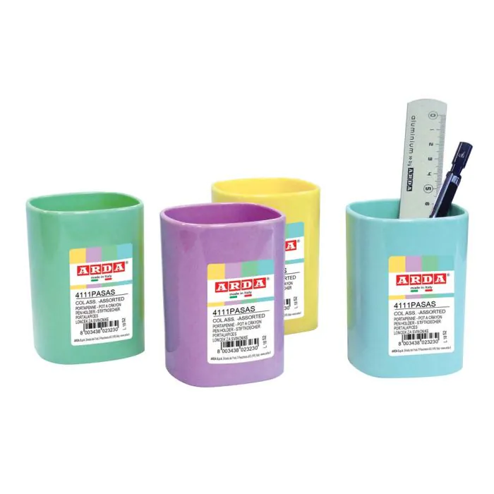 Portamatite In Legno Con 11 Coppe Colorate – Organizzatore A Forma Di S Per Penne E Matite, Ideale Per Bambini E Ufficio