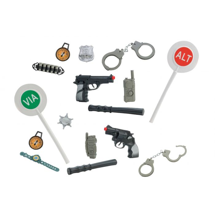 SET POLIZIA CON PISTOLA/ACCESSORI ASSORTITI: vendita online SET POLIZIA CON  PISTOLA/ACCESSORI ASSORTITI in offerta