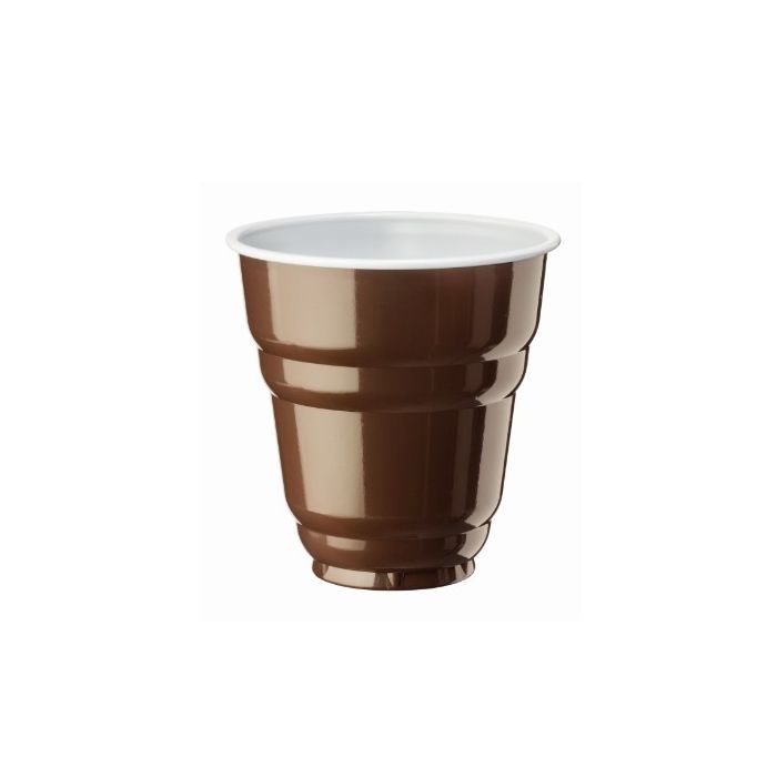 SET 100 BICCHIERI DAP DESIGN MARRONE/BIANCO 160ML SET 100 BICCHIERI DAP DESIGN MARRONE/BIANCO 160ML