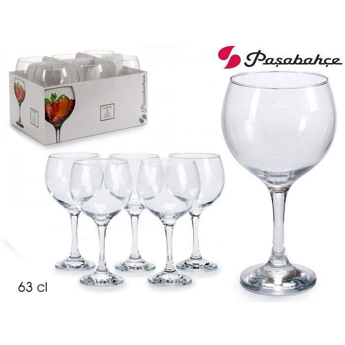 SET 6 CALICI DA VINO ROSSO 630ML