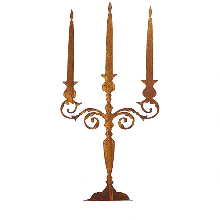 CANDELABRO STILIZZATO C/BASE 60CM CANDELABRO STILIZZATO C/BASE 60CM