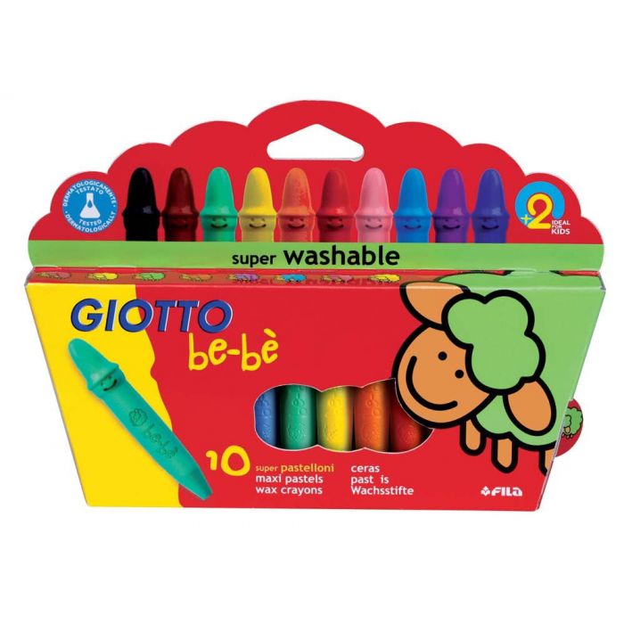 ASTUCCIO CERA GIOTTO BEBE' 10 PEZZI ASTUCCIO CERA GIOTTO BEBE' 10 PEZZI