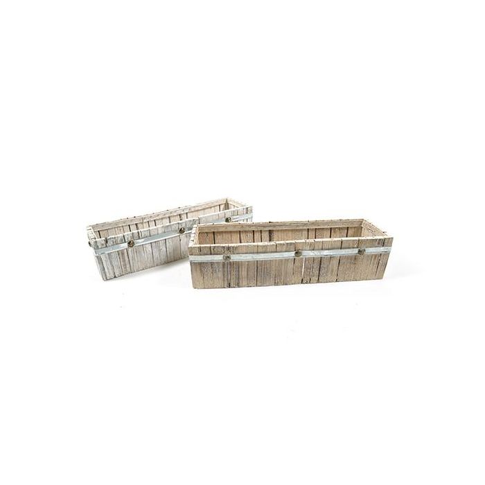 FIORIERA IN LEGNO 42X13X10CM ASSORTITO FIORIERA IN LEGNO 42X13X10CM ASSORTITO
