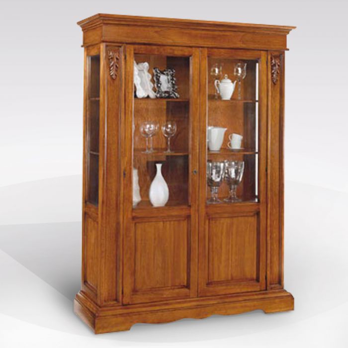 VETRINA 2 ANTE FINITURA NOCE BASSANO VETRINA 2 ANTE FINITURA NOCE BASSANO