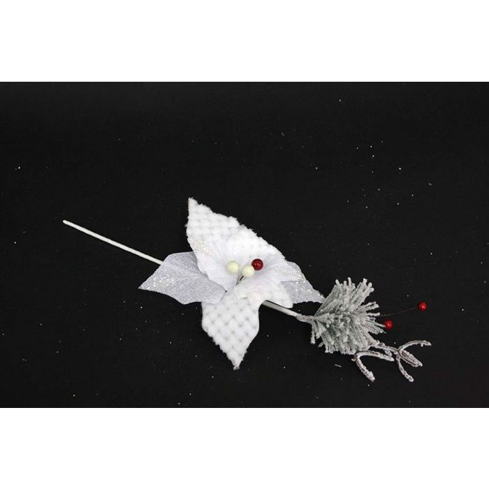 STELLA 45CM BIANCO/ARGENTO/ BACCHE STELLA 45CM BIANCO/ARGENTO/ BACCHE