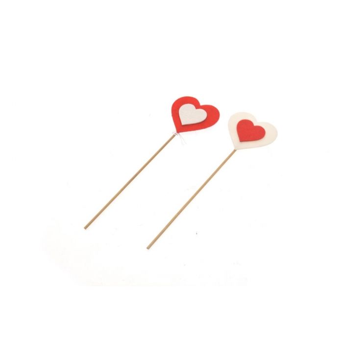 STICK FELTRO CUORE 30CM STICK FELTRO CUORE 30CM