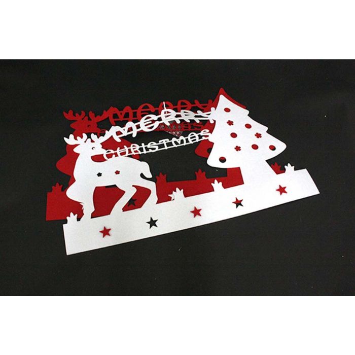 DECORAZIONE ALBERO C/RENNA 59X35CM DECORAZIONE ALBERO C/RENNA 59X35CM