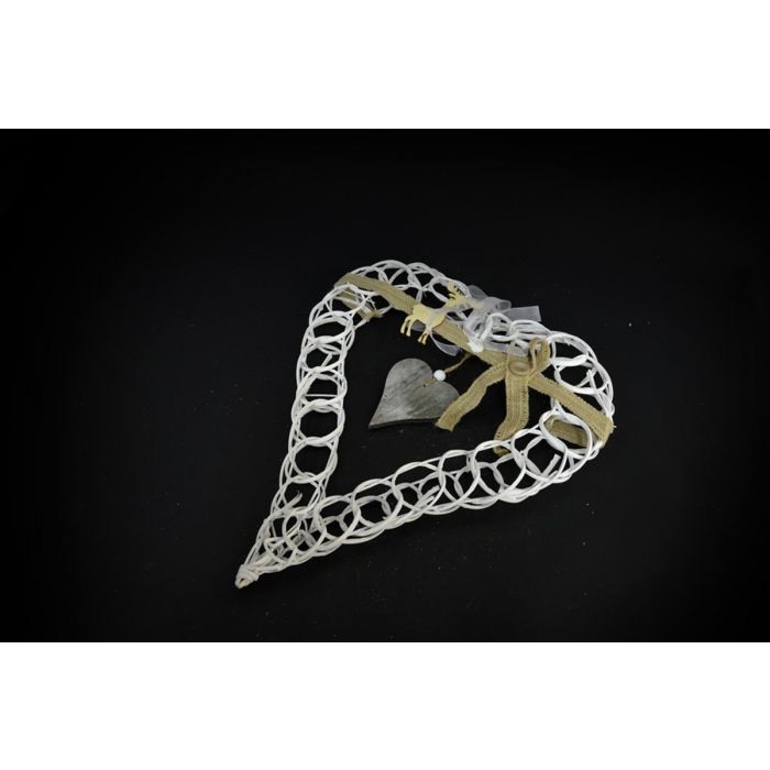 F/PORTA LEGNO CUORE 40CM F/PORTA LEGNO CUORE 40CM