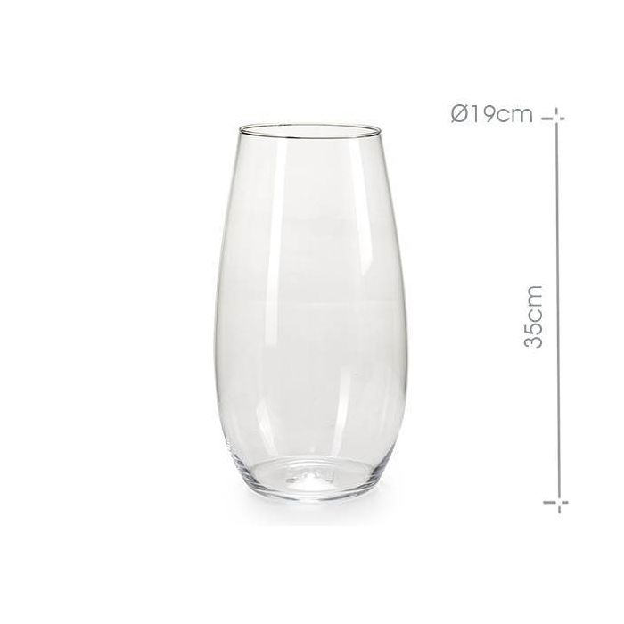 VASO IN VETRO 19X19X35CM VASO IN VETRO 19X19X35CM