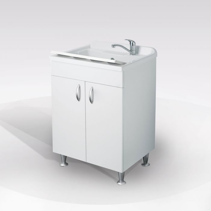 Lavatoio da bagno con lavello: mobile lavatoio con 2 ante