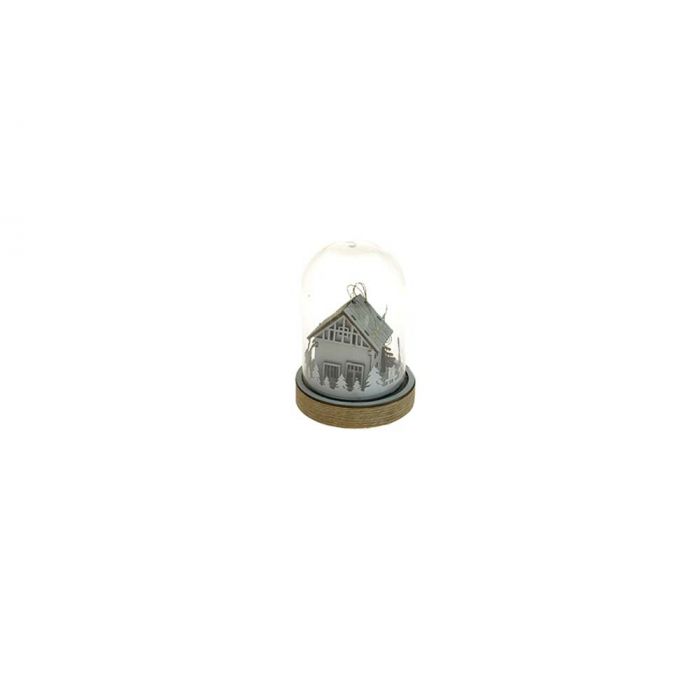 AMPOLLA VETRO C/LED 11.5X15CM