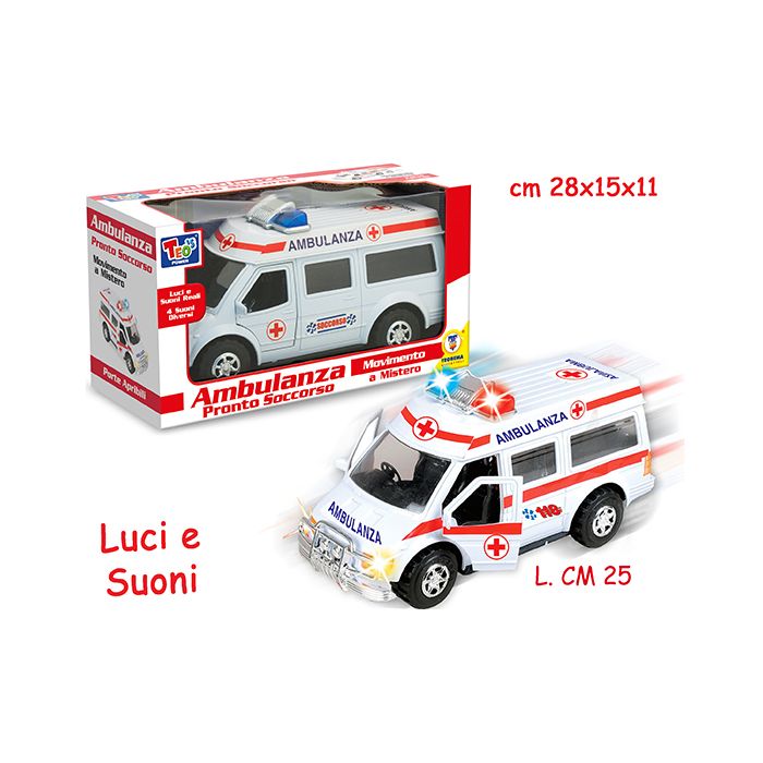 AMBULANZA 4 SUONI E LUCI PORTA APRIBILI AMBULANZA 4 SUONI E LUCI PORTA APRIBILI