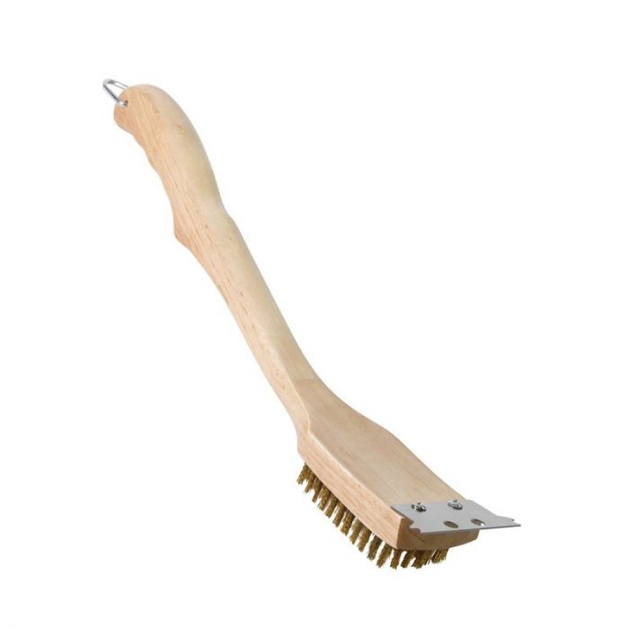 SPAZZOLA LEGNO GRIGLIA GHISA SPAZZOLA LEGNO GRIGLIA GHISA
