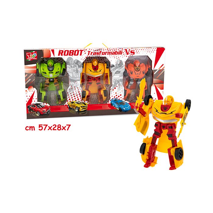 PLAYSET ROBOT TRASFORMABILI 3PZ PLAYSET ROBOT TRASFORMABILI 3PZ