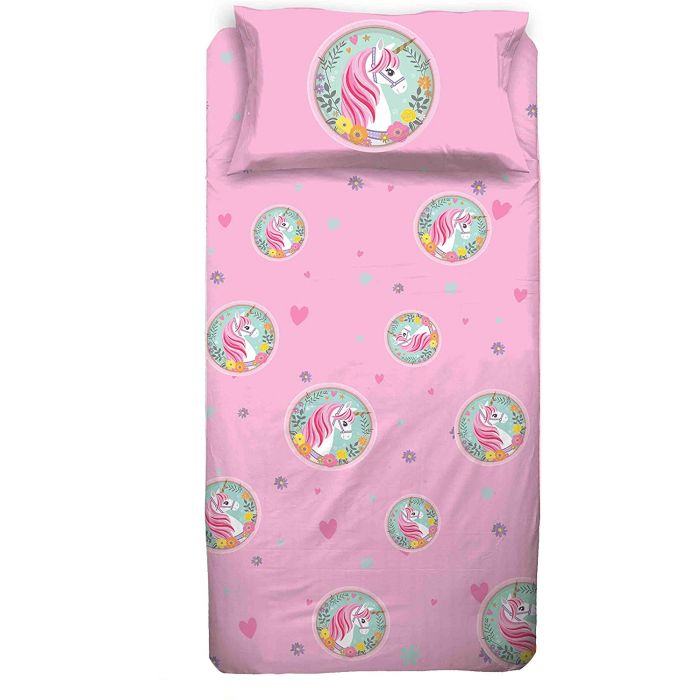 COMPL.LETTO UNICORNO ARCOBALENO 1P 50X80CM COMPL.LETTO UNICORNO ARCOBALENO 1P 50X80CM
