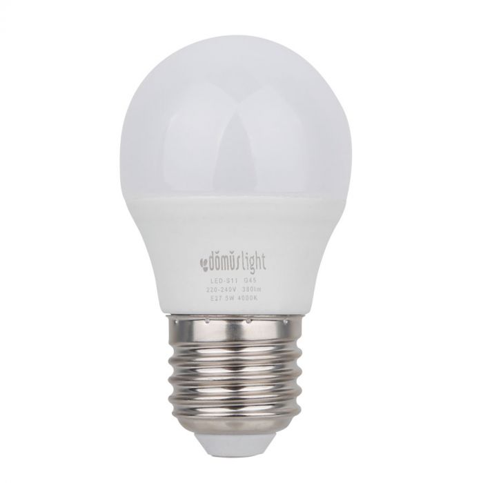 LAMPADINA LED-G45 SFERA 5W E27 4000K LUCE MEDIA: vendita online LAMPADINA  LED-G45 SFERA 5W E27 4000K LUCE MEDIA in offerta