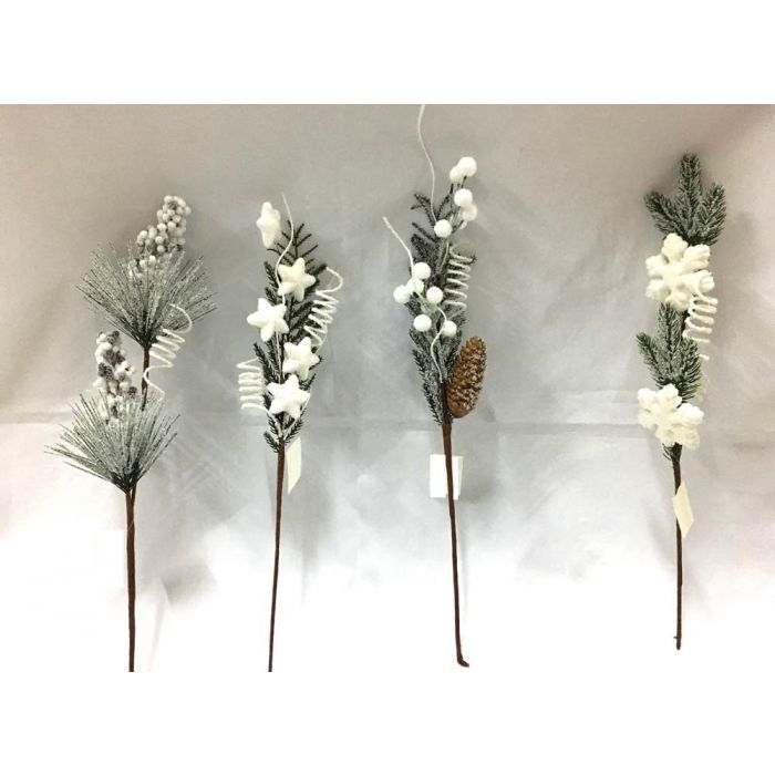 RAMETTO PINO C/FLOCCATO BIANCO H.50CM RAMETTO PINO C/FLOCCATO BIANCO H.50CM