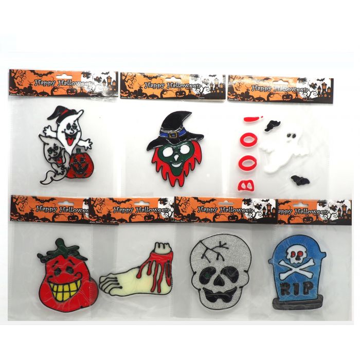 APPLICAZIONI DA FINESTRA HALLOWEEN H.20X15CM