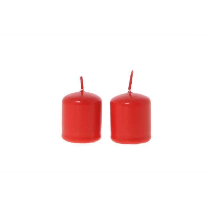 COPPIA CANDELE PILLAR ROSSE 5 CM COPPIA CANDELE PILLAR ROSSE 5 CM