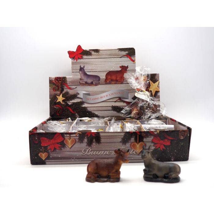 SET ASINO /BUE H. 5,5X7X3,5CM. SET ASINO /BUE H. 5,5X7X3,5CM.