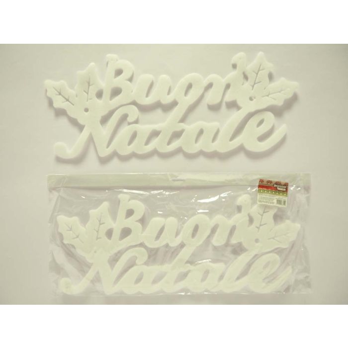 SCRITTA BIANCA BUON NATALE 28X50 28X50 SCRITTA BIANCA BUON NATALE 28X50 28X50