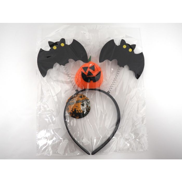 CERCHIELLO HALLOWEEN C/ZUCCA E PIPPI PIPPISTRELLI H23X24CM