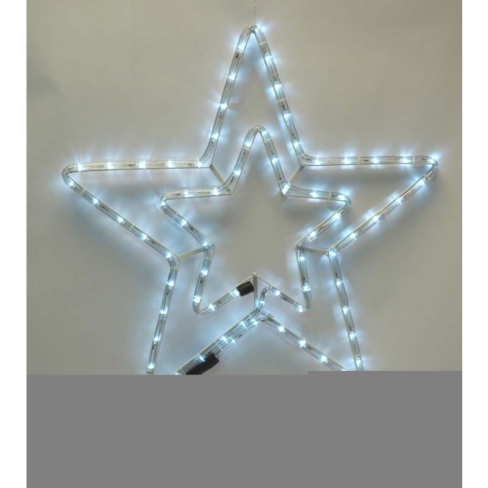 STELLA CON 72 LED BIANCHI DIAMETRO 56 CM STELLA CON 72 LED BIANCHI DIAMETRO 56 CM