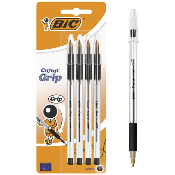 BIC Orange Original Penne a sfera a punta fine (0,8 mm), confezione da 4 :  : Cancelleria e prodotti per ufficio