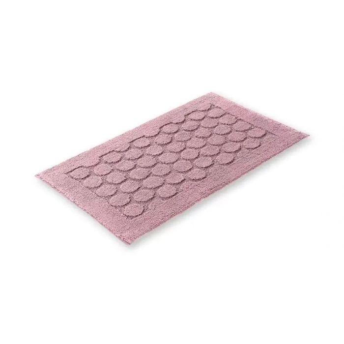 TAPPETO BAGNO FOGLIA 55X85CM ROSA