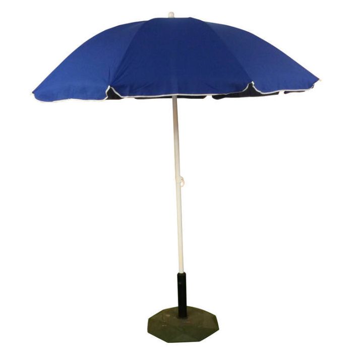 OMBRELLONE DIAM.200 BLU IN COTONE