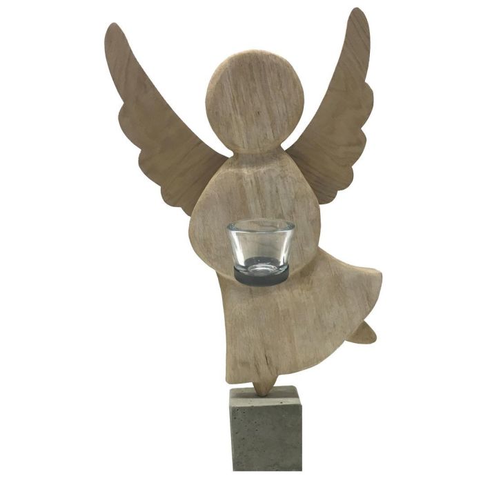 ANGELO CON PORTALUME IN VETRO ANGELO CON PORTALUME IN VETRO