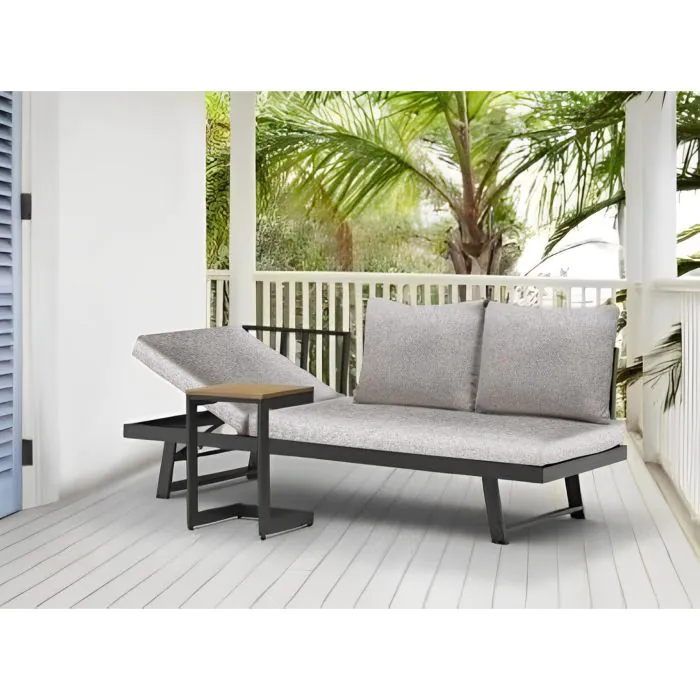 Vendita online di DIVANO DA GIARDINO MULTIFUNZIONE IN ALLUMINIO