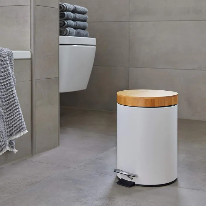 Cestino da bagno a pedale easy SENSEA azzurro 3 L in abs | Leroy Merlin