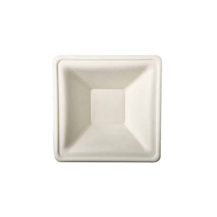 SET 12 PIATTI FONDI IN CANNA DA ZUCCHERO PURE RETT.E 4X16X16CM BIANCO SET 12 PIATTI FONDI IN CANNA DA ZUCCHERO PURE RETT.E 4X16X16CM BIANCO