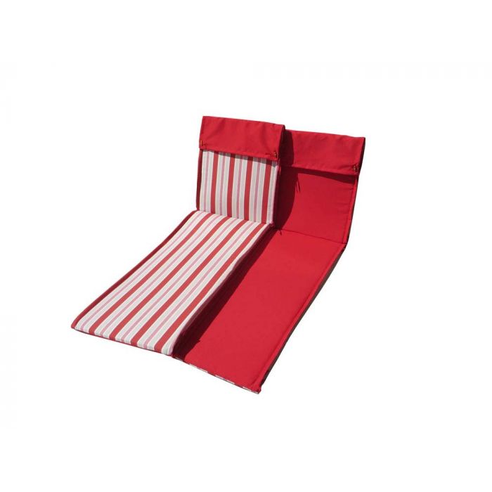 CUSCINO LETTINO RED STRIPE/RED 185X54.5X4CM