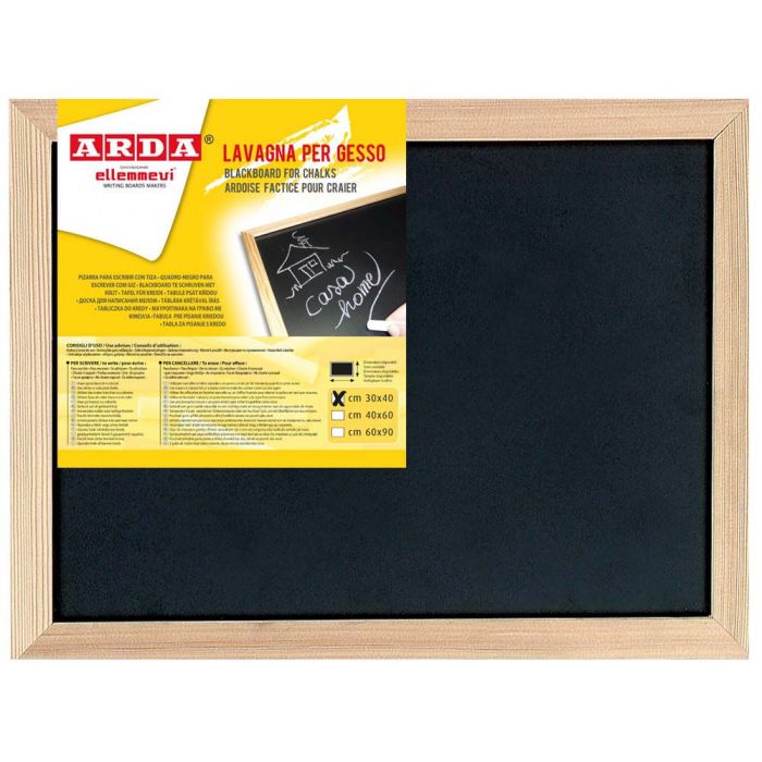 LAVAGNA NERA CM30X40 CORN.LEGNO