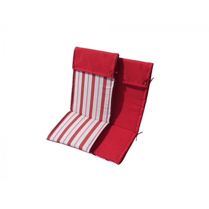 CUSCINO SCHIENALE ALTO RED STRIPE/RED 115X46X4CM CUSCINO SCHIENALE ALTO RED STRIPE/RED 115X46X4CM