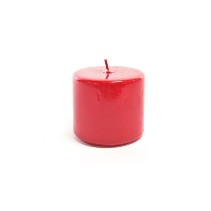 CANDELA PILLAR LUCIDA H 7 X D 8 CM ROSSA CANDELA PILLAR LUCIDA H 7 X D 8 CM ROSSA