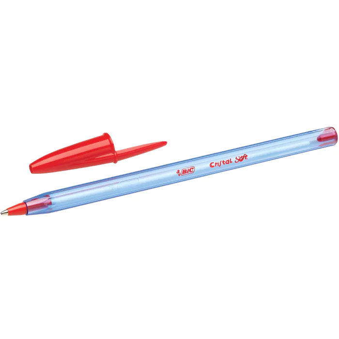 BIC PENNA A SFERA CRISTAL SOFT ROSSA