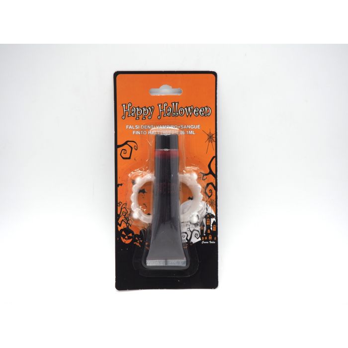 FALSI DENTI VAMPIRO/SANGUE FINTO HALLOWEEN 26.1ML FALSI DENTI VAMPIRO/SANGUE FINTO HALLOWEEN 26.1ML