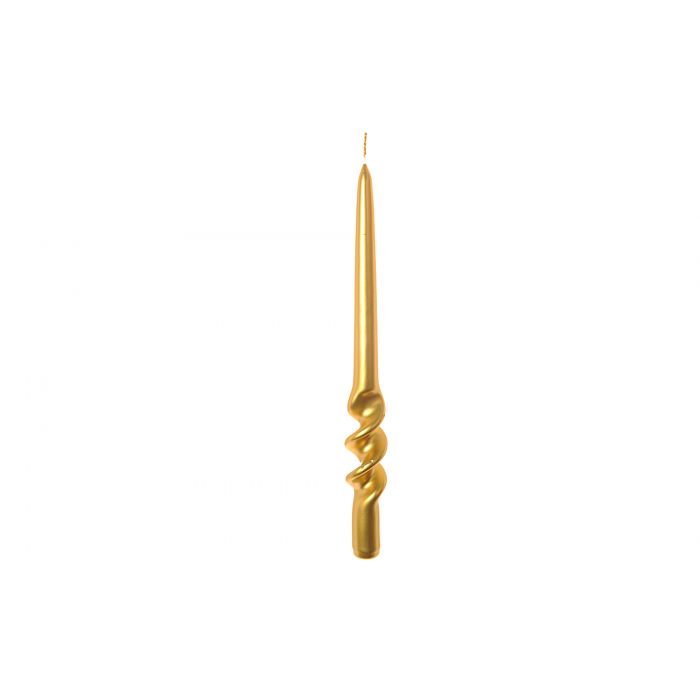 CANDELA SPIRALE H29 D2.2CM LUCIDA ORO