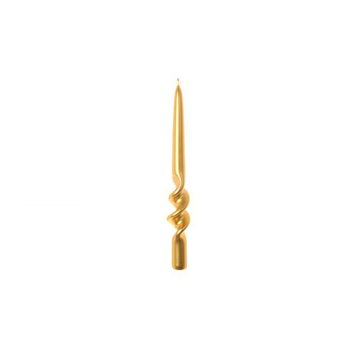 CANDELA SPIRALE LUCID H 25CM D 2.2CM ORO CANDELA SPIRALE LUCID H 25CM D 2.2CM ORO