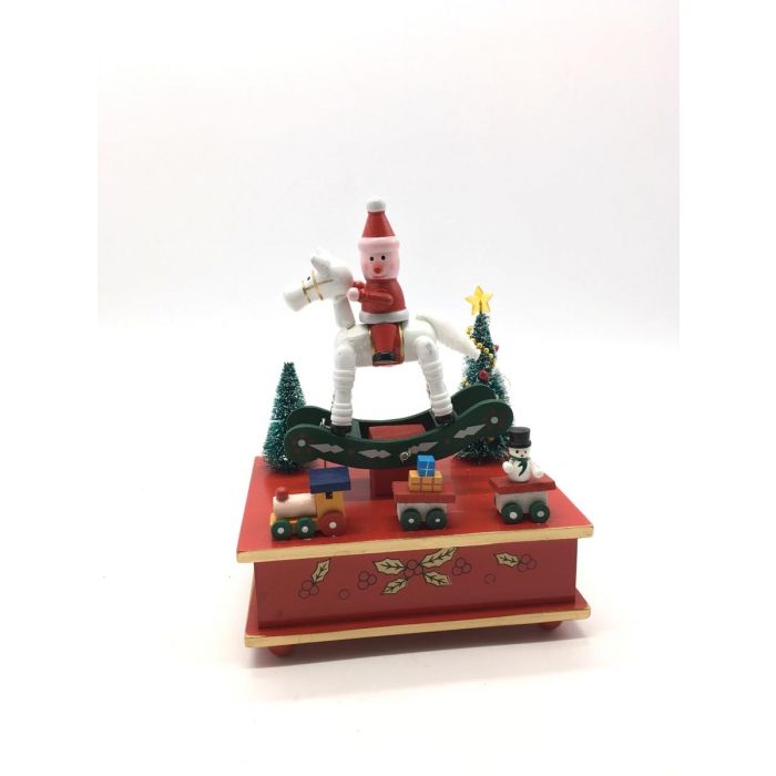 CARILLON CON CAVALLINO E BABBO NATALE CARILLON CON CAVALLINO E BABBO NATALE